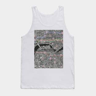 London underground Tube Map Tank Top